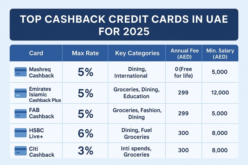 Best Cashback Credit Card in UAE