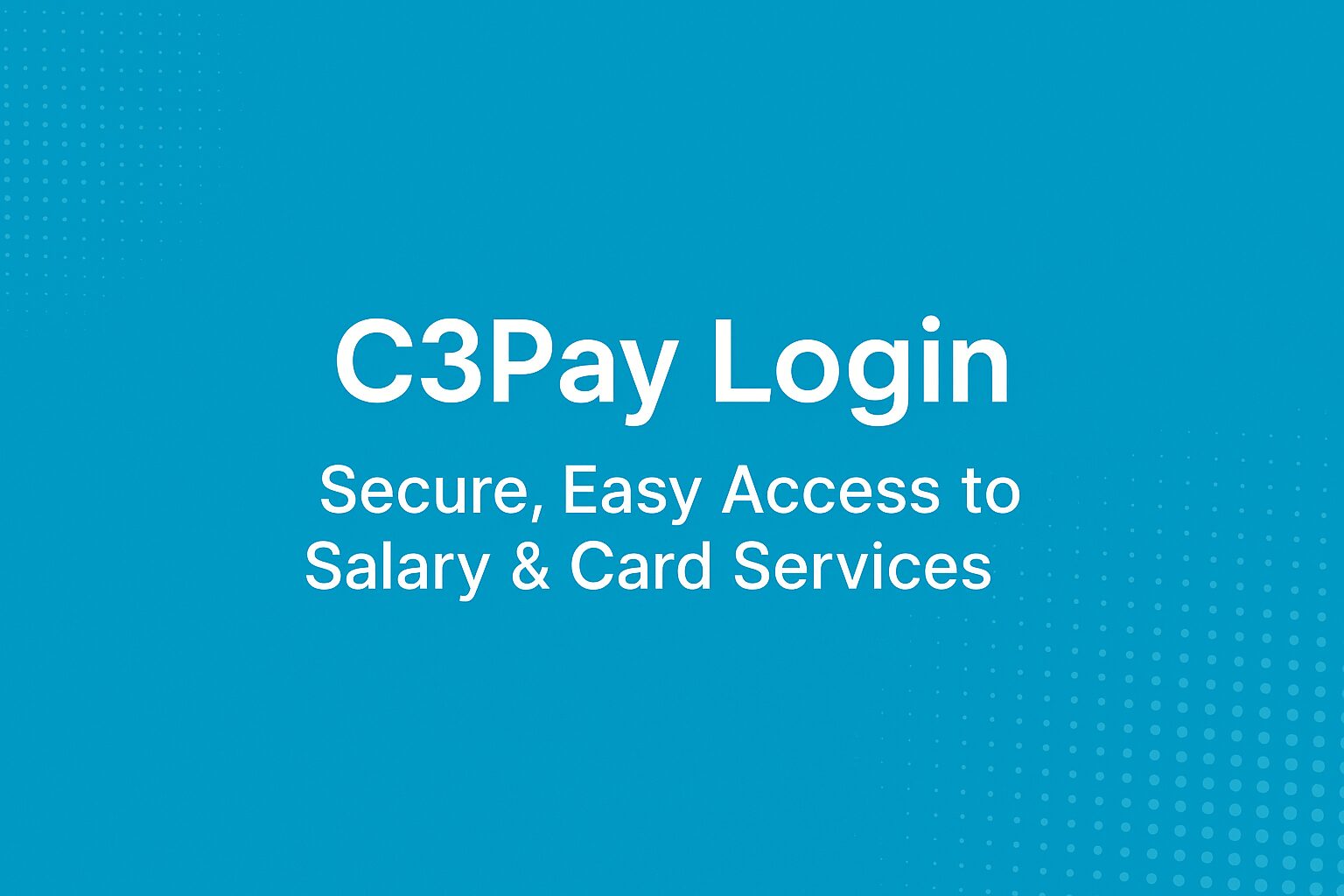 C3pay Login