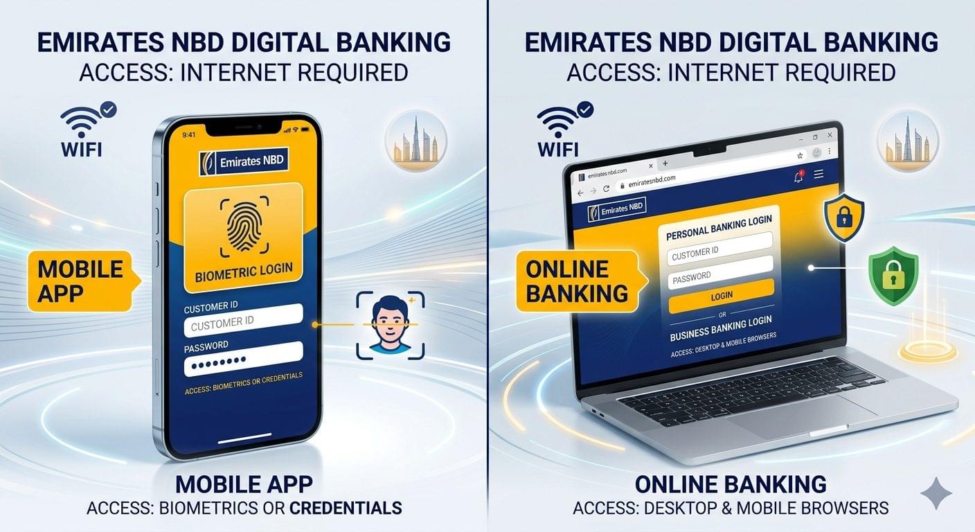 Emirates NBD Balance Check NBAD Enquiry Guide 2026 2 Emirates NBD Mobile App Balance Check